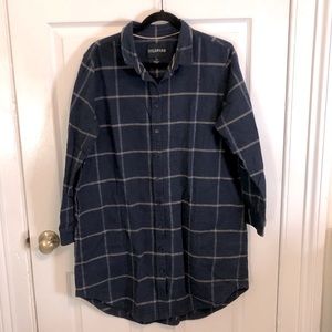 Wildfang Essential Flannel Shirtdress L